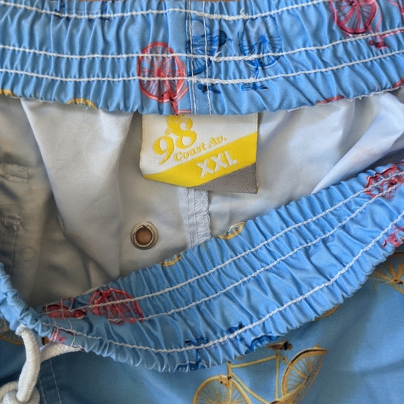 98 Coast Av Bike Print Trunks XXL - Picture 3 of 4